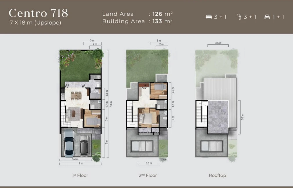 Floor plan for Centro 718 Upslope