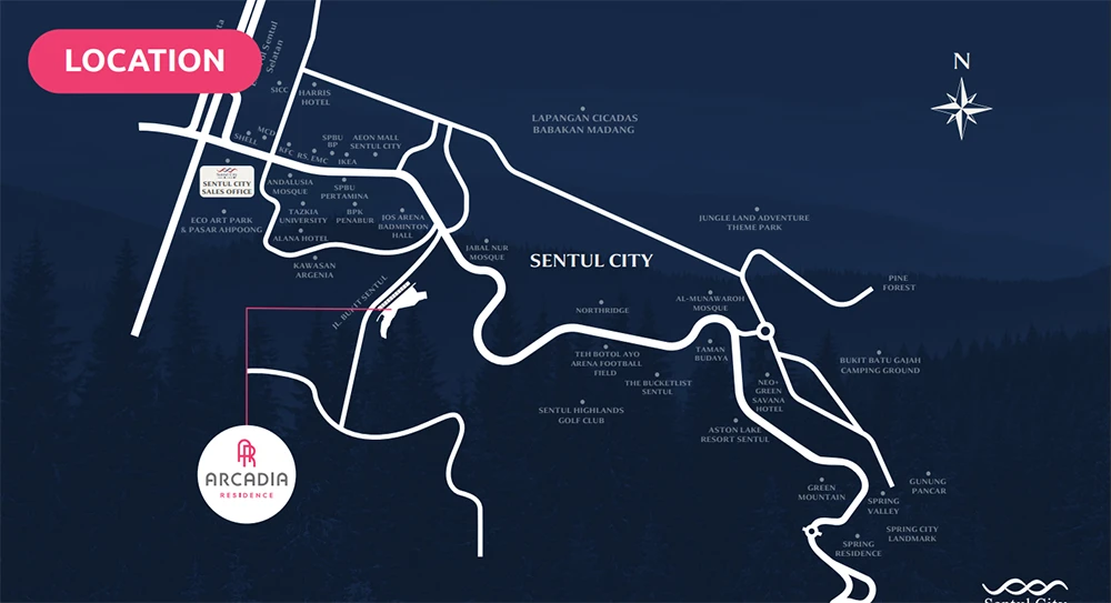 Arcadia Residence Master Plan - Modern Smart Living Sentul City