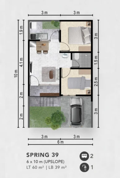 Floor plan for Spring 39